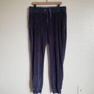 Robert Graham Thatcher Velour Drawstring Jogger Pants Blue/Grey Size Men's XL